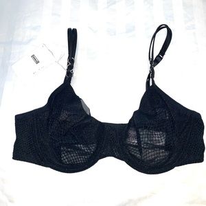 NWT Wolford Delilah Full Bra Black 34b